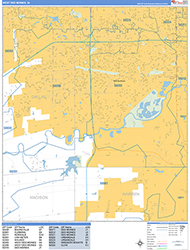 West Des Moines Wall Map Basic Style 2026